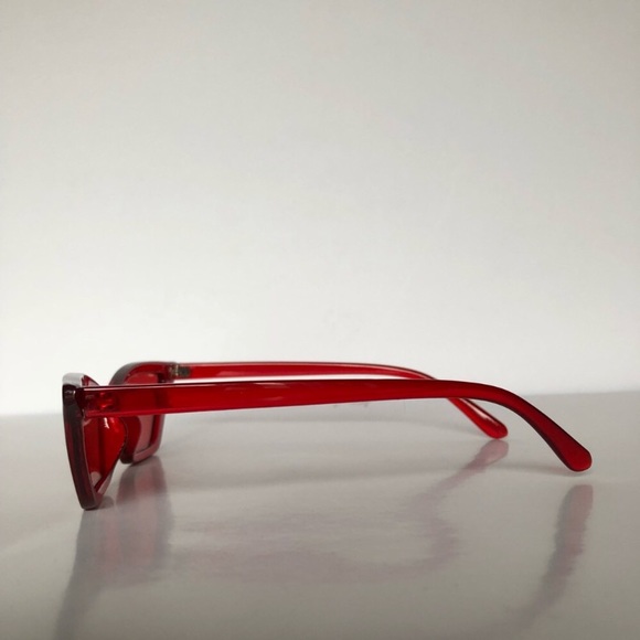 Transparent Cat Eye Slim Sunglasses - Picture 4 of 5